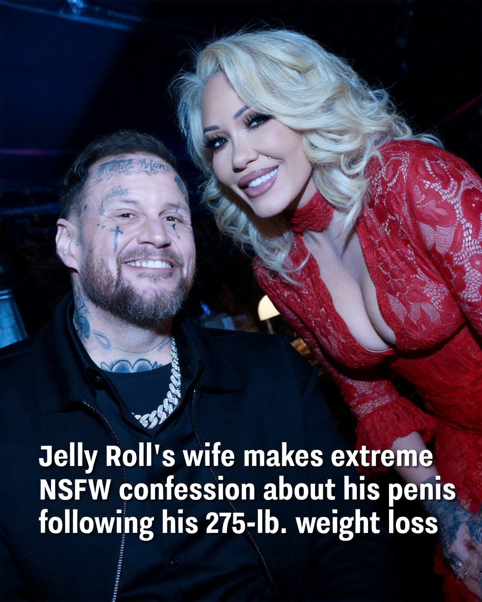 Jelly Roll’s Wife Opens Up About His Dramatic 275-Pound Weight Loss and Its Impact on His Confidence