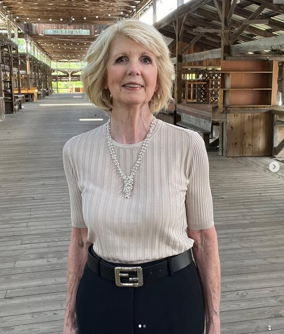 76-year-old grandmother ripped apart in comments after modeling sleeveless dress on social media