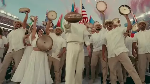 Fans spot subtle message on football during Bad Bunny’s halftime Super Bowl performance