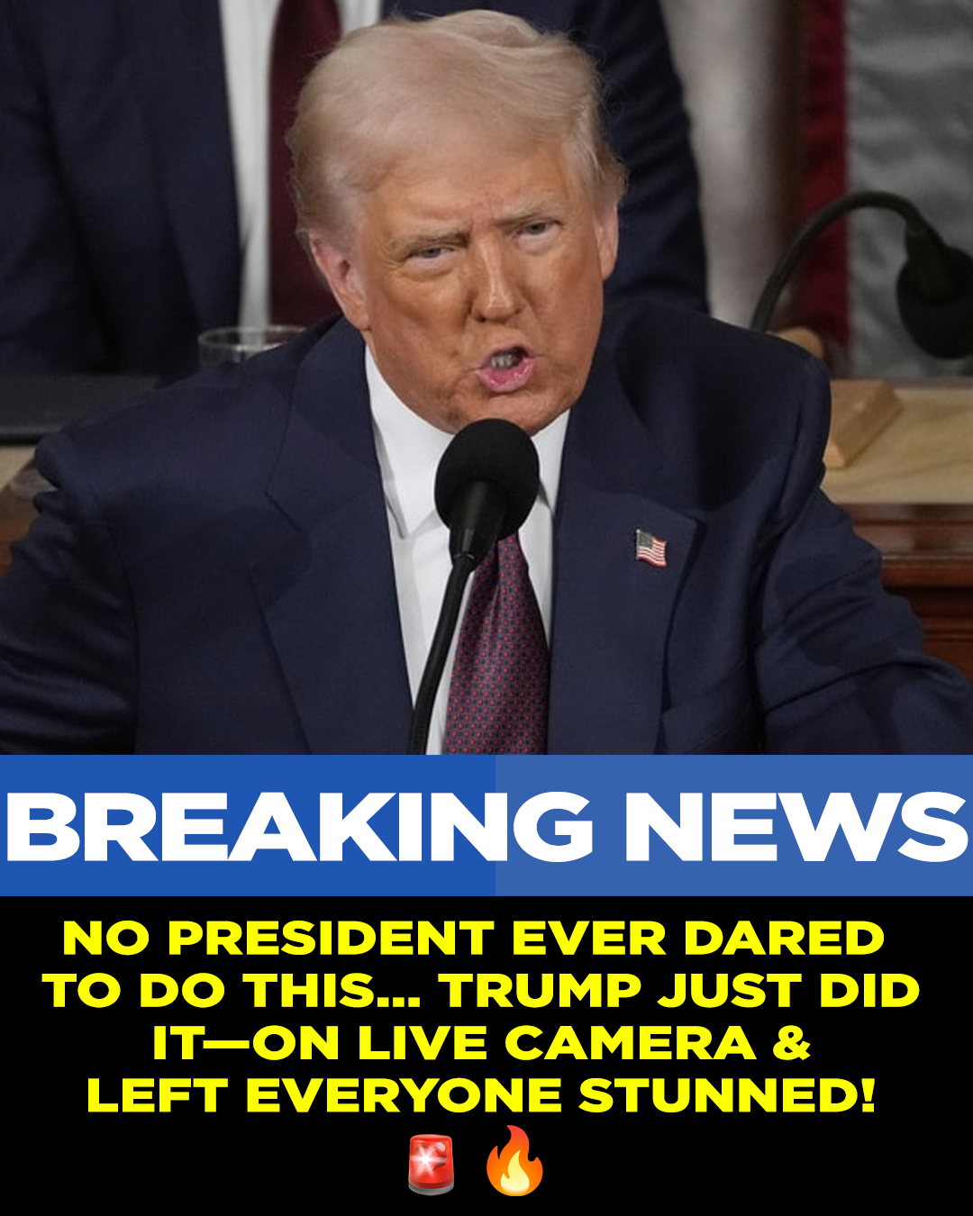 No President Ever Tried This. Trump Just Did — On Live Camera