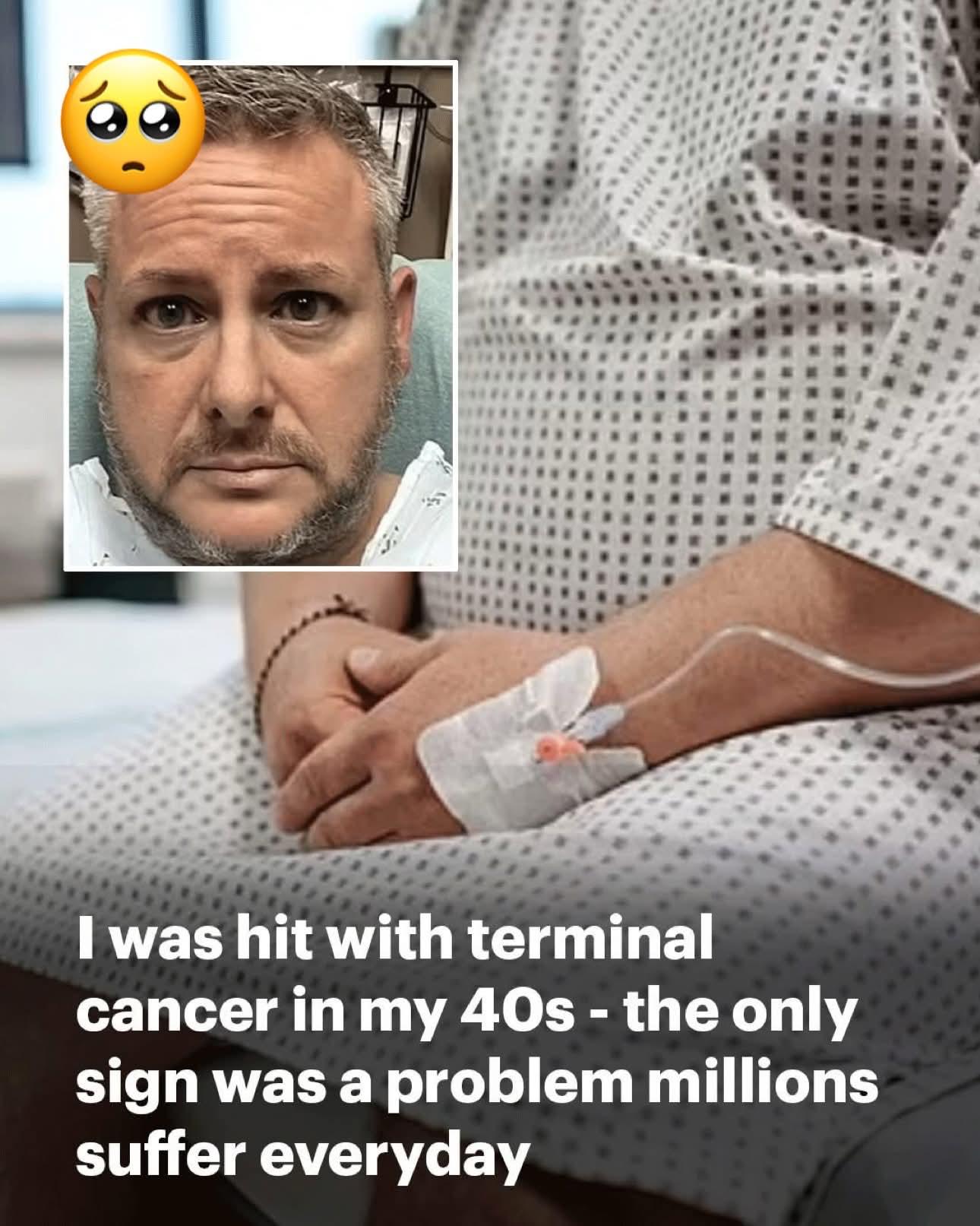 I was diagnosed with terminal bowel cancer in my 40s – the only sign was a problem millions suffer everyday