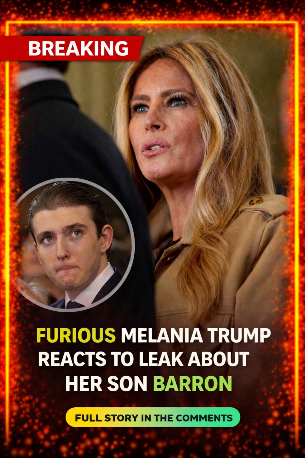 Melania Trump Addresses Public Discussion Involving Her Son Barron