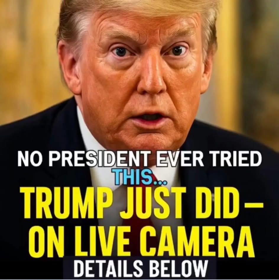 No President Ever Tried This. Trump Just Did — On Live Camera